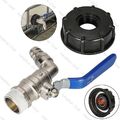 IBC Adapter 3/4"Mit Auslaufhahn Regenwasser Für 1000L Container Tank Fass S60X6