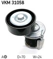 VKM 31058 SKF Spannrolle, Keilrippenriemen für AUDI,SEAT,SKODA,VW
