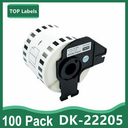 Etiketten Kompatibel für Brother DK-22205 P-touch QL-500 QL-700 62mm x 30,48m