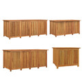 Gartenbox Auflagenbox Gartentruhe Aufbewahrungsbox Boxen Box Massivholz Akazie