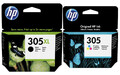 HP Original 305XL + 305 Tinte Patronen DeskJet 2710 2720 2721 2722 2723 2724 Set