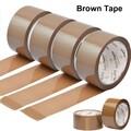 BRAUN/KLAR/ZERBRECHLICH 48 MMx66 m VERPACKUNGSBAND - STRAPAZIERFÄHIG GERÄUSCHARME VERSIEGELUNGSROLLEN