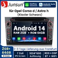 DAB+ Android 14 Autoradio 2+64GB GPS Carplay Für Opel Astra H Corsa C D Zafira B