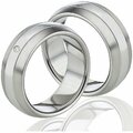 2 Ringe Eheringe mit Diamant Partnerringe Freundschaftsringe Trauringe MOR73