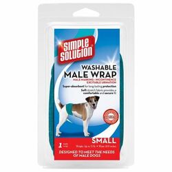 Simple Solution Waschbar Stecker Hund Wrap Bauch Ban Windel 20.3-22.9cm Taille S