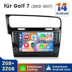 10.1" Android 14 Für VW Golf 7 VII MK7 2013-2017 Autoradio CarPlay 32GB GPS Navi