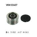 1x Generatorfreilauf SKF VKM 03407 passend für FIAT