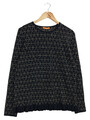 BOSS Hugo Boss Damen Pullover XL Schwarz Geometrisch Elegant
