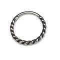 Scharnierring TWISTED ROPE Click Piercing Ring Tragus Ring Ohrring Helixpiercing