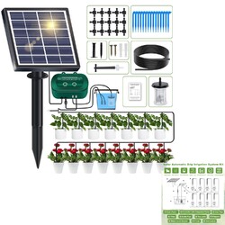 Solar Bewässerungssystem, Tropfbewässerung, Automatik, Timer, Garten, Balkon