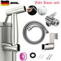 Bidet Brause mit Halter+1.5m Schlauch WC Hand Duschkopf Intim Hygiene Dusche