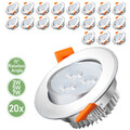 20X LED Einbaustrahler Leuchte 3W/5W/7W Lampen Einbauleuchte Spot Deckenspots