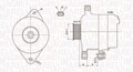 MAGNETI MARELLI LICHTMASCHINE GENERATOR 90A passend für TOYOTA YARIS | MQA1800