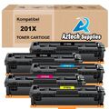 5x TONER für HP 201X 201A Color LaserJet Pro M252dw M252n MFP M274n M277dw M277n