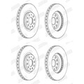 2X JURID BREMSSCHEIBEN VORNE 314mm BELÜFTET PASSEND FÜR SEAT ALHAMBRA TARRACO