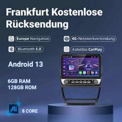 Carplay Android13 Autoradio Für Skoda Octavia 2007-2013 GPS Navi WIFI BT FM 128G