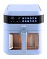 DMS Heißluftfritteuse 7L Blau| Digital Airfryer XXL | 1700W | Fettarm Kochen