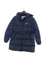 Tommy Jeans Damen Mantel S Blau 100% Polyamid Puffer Jacke Neu Mit Etikett