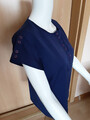 Shirt, kurzarm Shirt, Größe 40/42, blau, Baumwollmischung, gebraucht