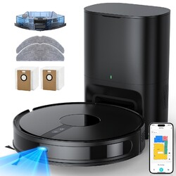 Lubluelu Saugroboter & Wischfunktion 3L Absaugstation Lasernavigation Gebraucht!B40 Plus✅Lidar Navigation✅6500pa✅14 No-Go Zone✅