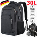 30L Herren Rucksack Damen Wasserdicht Freizeit Sport Arbeit Schulrucksack Reisen