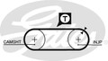 Zahnriemensatz K025323XS GATES für VW TRANSPORTER T4 Pritsche/Fahrgestell