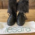 Lesara Damen Winterstiefel 35 Boots Schwarz Leicht,  Bequem, Gefüttert Neu!