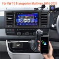 Carplay DAB+ 64G Android14 Autoradio NAVI MIC Kam Für VW T6 Transporter Multivan