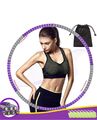 Hula Hoop Reifen Fitness Ring Bauchtrainer Schaumstoff 1,2 kg 8 Teile