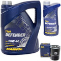 Öl Set MANNOL Defender 10W-40 API SN 6 Liter + Ölfilter SM104 für Honda Subaru