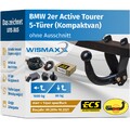 ANHÄNGERKUPPLUNG starr für BMW 2er F45 Active Tourer 14-21 +13pol E-Satz ECS