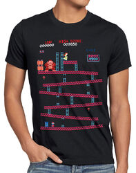 Retro Kong Herren T-Shirt donkey classic nes gamer snes mario super n64 switch