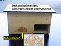 Premium Schildkrötenhaus XXL (L:60cm; B.40cm; H:31cm) Sonnendach Windfang Neu