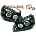 LHD Scheinwerfer Projektor Paar Angel Eyes Klar Schwarz H1 Für Opel Corsa C