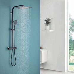 Duschsystem mit Thermostat Duscharmatur Regendusche Duschset Handbrause Dusche