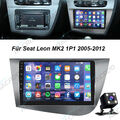Android 15 Autoradio GPS NAVI WIFI BT MP5 Kamera Für Seat Leon MK2 1P1 2005-2012