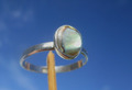 Abalone - Perlmutt Ring Gr. 18,75 - Silber 925  !