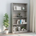 Bücherregal 4 Fächer Standregal Aktenregal Wandregal Raumteiler Bücherschrank