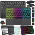Bluetooth Tastatur und Funk Maus Kabellos Deutsch Für iPad IOS Android Tablet PC