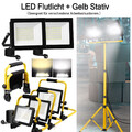 LED Fluter Mit Stativ/Stecker 10W-200W Außen Strahler Scheinwerfer Baustrahler