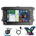 7" Wireless Carplay Android 12 Autoradio+Kamera Für VW GOLF MK5 MK6 GPS SAT NAVI