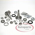2 x Achszapfen Radnabe + 2 x Radlager Satz hinten passt für Opel Corsa B