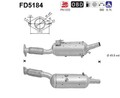 DPF Rußpartikelfilter Dieselpartikelfilter AS FD5184 Cordierit für OPEL VIVARO 3