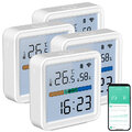 4er-Set WLAN-Temperatur-und Luftfeuchtigkeitssensor, Datenlogger