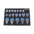 US PRO KRÄHENFÜSSE SCHRAUBENSCHLÜSSEL SET 3/8 ZOLL 1/2 ZOLL DR METRISCH SET MIT EVA-ABLAGE