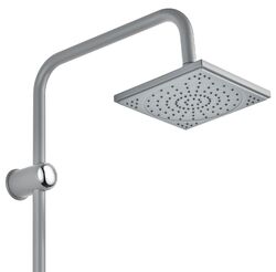 Duschset Duschsäule Regendusche Duschsystem Überkopfbrauseset hellgrau