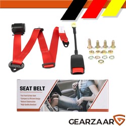 Auto Sicherheitsgurt 3 Punkt Rot Dreipunktgurt Anschnallgurt Für BMW VW Audi