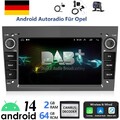 DAB+ Android 64GB Autoradio CarPlay Für Opel Corsa C D Astra H Zafira B GPS Navi