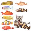 Elektrisches bewegliches Fisch Katzenspielzeug elektrisch wedelndes Fisch Katzenspielzeug interaktive Katze