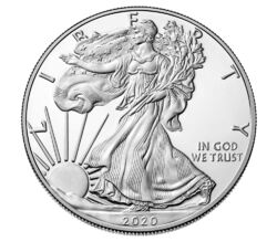 American Silver Eagle 1 oz Silber 2020 USA 1 oz 999 Silber Silbermünzen 